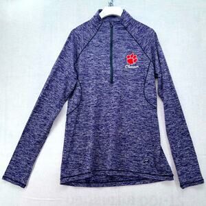 Women’s UA Under Armour Clemson Tigers 1/2 Zip Semi-Fitted Heatgear size Large